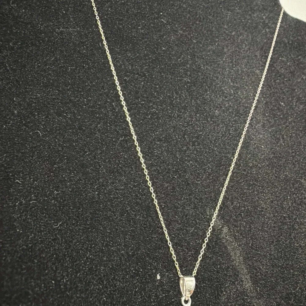 VTG 925 Sterling Silver Starfish Necklace 16